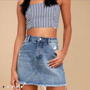 Rolla's Claudia High Rise Denim Skirt